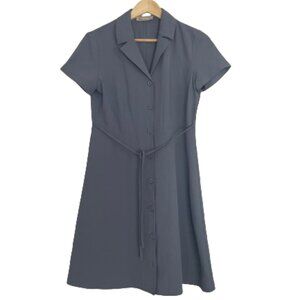 EVERLANE - cornflower blue collared mini shirt dress - Small